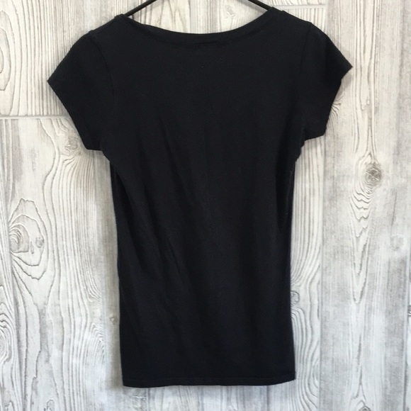 Love Peace Black T-Shirt Womens Small - Picture 3 of 5